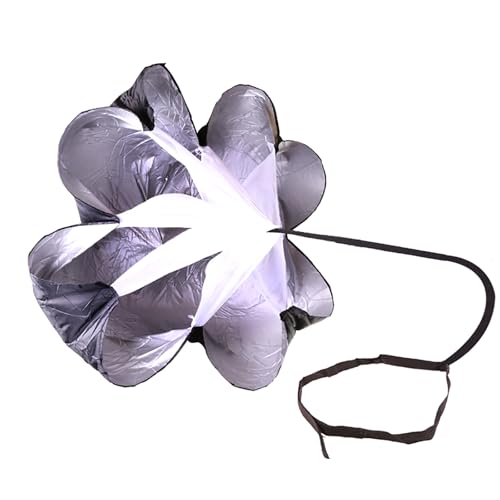 Sprintfallschirm,Speed-Fallschirm-Widerstands Widerstandsfallschirm mit verstellbarem Riemen Lauf-Sprint-Fallschirm zur Verbesserung der Geschwindigkeit Ausdauer Kraft Fußball Fußball Bohren Running