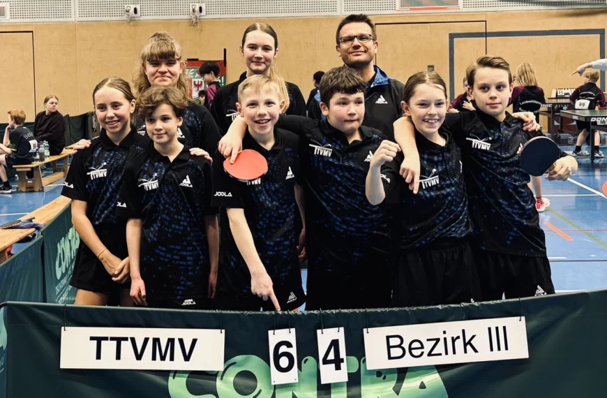 TTVMV-Auswahlmannschaft zu Gast beim Ländervergleich in Quickborn