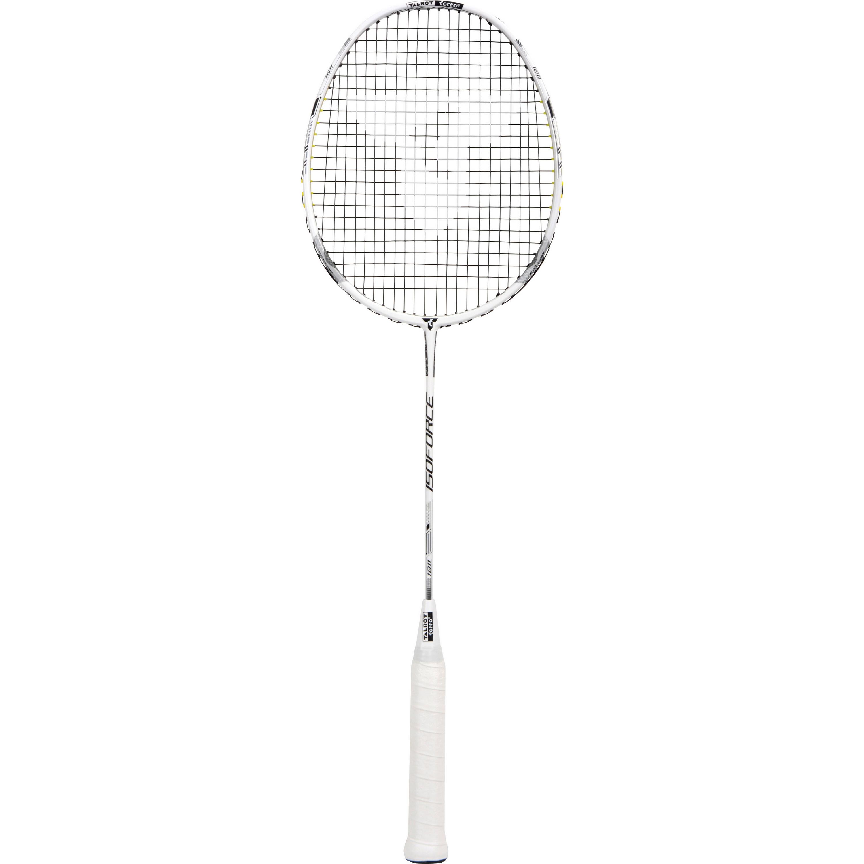 Talbot-Torro Badmintonschläger Isoforce 1011, 100% Carbon4, ultraleichte 80g Gesamtgewicht durch Graphitgriff, Gewinner des Red Dot Design Awards 2018, 439565