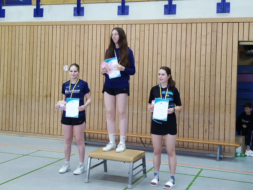 Siegerehrung der Altersklasse U19 Damen