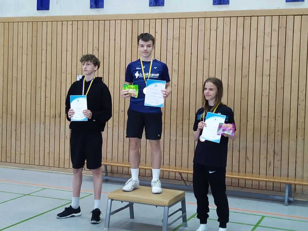 Siegerehrung der Altersklasse U19 Herren