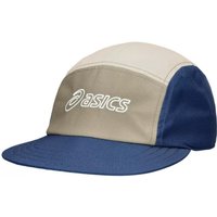 Asics 5 Panel Cap Beige Marineblau