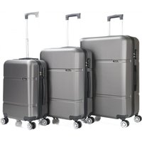 Reisekoffer ABS-02 Koffer 3-teilig Hartschale Trolley Set Kofferset Handgepäck Gepäck Reisetasche