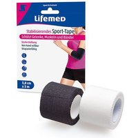 Lifemed Stabilisierendes Sport-Tape 3 m x 3,8 cm farbig sortiert