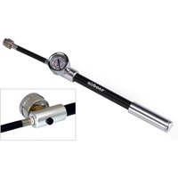 Airbone ZT-802 Federgabelpumpe 293mm, schwarz, 300psi/20bar, CNC-Alu, Präzisionsmanometer, AV/SV/DV-kompatibel