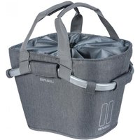 Basil City Tasche Classic CarryAll Front grey melee abnehmbar oh Halt 28x37x26cm