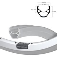 Ryde Felge ZAC 2000 19-622 silber 32 Loch VL=6,5