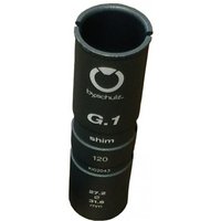 By,Schulz Reduzierhülse 27,2 - 31,6mm grau, Alu, 120mm