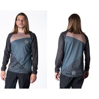 Muc Off Long Sleeve Riders Jersey Grey Stone Leopard M