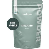 nutri+ Creatin Monohydrat Pulver + B12 - 500 g Kreatin