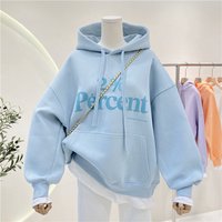 2024 Spring and Autumn Thin Edition New Letter Printed Loose Two Piece Hooded Jacket Top Hoodie Women's Sweatshirt