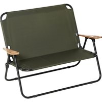 Campingstuhl 2-Sitzer klappbar tragbar Gartenstuhl max. Belastung 160 kg Grün 141 x 67 x 80 cm