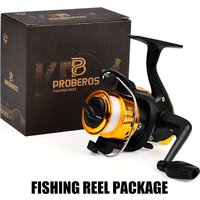 PROBEROS 1pc Gear Ratio 5.2:1 Spinning Reel With Fishing Line, Portable 1BB Plastic Fishing Reel, Fishing Supplies