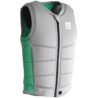 FOLLOW CORP Weste 2025 grey/green - M