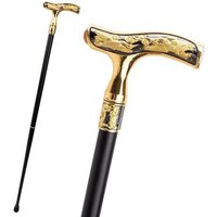 Crane Walking Cane Orange Gemstone Fashion Decorative Walking Stick Gentleman Elegant Cosplay Cane Knob Crosier 93cm