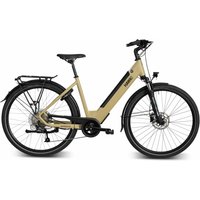 Hawk E-Trekking Integrated Lady Bafang Olivgelb 28" 522 Wh Wave