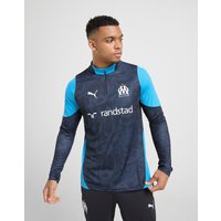 PUMA Olympique Marseille 1/4 Zip Trainingsoberteil - Herren, Blau