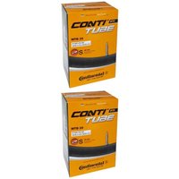 Continental 2x MTB Schlauch 28/29 Zoll, passend für Reifenbreite 47-62 mm (1.75-2.50), Sclaverandventil 42 mm, optimal für Mountainbikes und Offroad