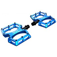 Tatze CONTACT CNC Kids Plattformpedal blau, Aluminium, 10 Pins je Seite, kinderspezifisch, robust & leicht, für MTB & BMX