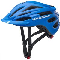 Cratoni Kinderfahrradhelm Pacer Jr. Junior blue-white matt  Größe S-M  (54-58 cm)