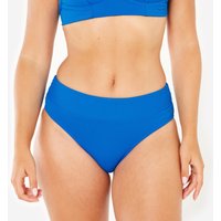 Bikini-Hose Surfen Damen hoher Bund strukturiert Nora blau