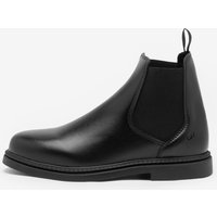 Reitstiefeletten 500 synthetisch Kinder schwarz