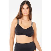 Bikini-Oberteil Surfen Balconnet Astrid schwarz mit hochkomfortablem Textilbügel