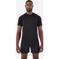 Laufshirt kurzarm Herren nahtlos - Run 500 Komfort schwarz