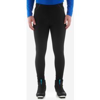 Langlaufhose Tights Herren warm - XC S 100 schwarz