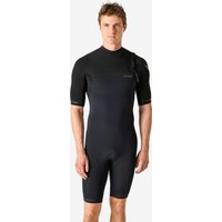 Neoprenanzug Shorty Surfen Herren No Zip kurzarm - 900 schwarz