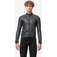 Rennrad Regenjacke langarm Racer Ultralight Herren schwarz