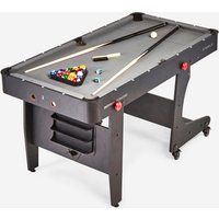 Billardtisch Poolbillard BT 500 US klappbar graues Tuch