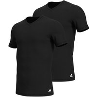 T-Shirt  langlebig weich Herren - 2er Pack V-Neck T-Shirt Active Flex Cotton