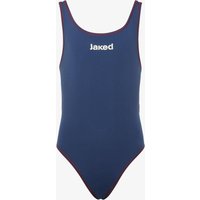 Marineblauer und roter Synthetik-Badeanzug für Mädchen