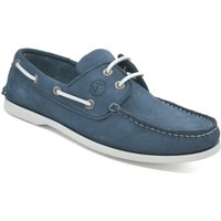 Bootsschuhe Herren Binz Blau Nubukleder
