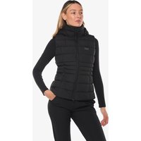 Schwarze Synthetik-Fitnessjacke für Damen
