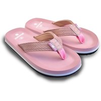 Unisex Strand Flip Flops BRASILERAS in rosa mit Gummisohle