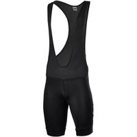 Herren Fahrradhose Kurz Radhose mit Trägern Trägerhose Pro Line Schwarz