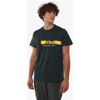 Militärgrünes Fitness-T-Shirt aus Synthetik für Herren