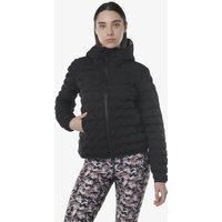 Schwarze Synthetik-Fitnessjacke für Damen