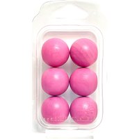 Zielkugeln Boule Pétanque 6 Stück - Buche - Farbe Pink - im Blister