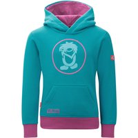 Kinder Hoodie Troll Dunkeltürkis/Helle Beere