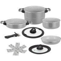 Koch Geschirr Set Fusion 7+1 Magnetic Camping Küche Topf Pfanne Keramik