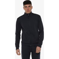 Marineblaues Herren-Sweatshirt aus synthetischem Material für Fitness
