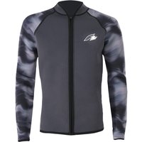 F2 Herren Neopren Oberteil Wave Jacket 2,5 mm S Anthrazit 2024/25