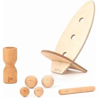 Balance Board Set groß Buche helles Brett Handmade in Germany - ROLLHOLZ