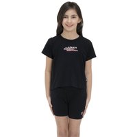 Kurzes T-Shirt für Mädchen in Farbe