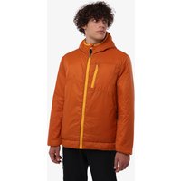 Rostfarbene Synthetik-Fitnessjacke für Herren