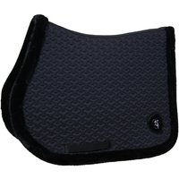 Schabrake Fake Fur Plaited Quilt  Springen schwarz