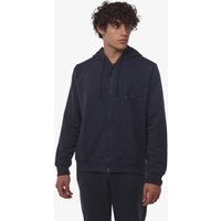 Marineblaues Fitness-Sweatshirt aus Baumwolle für Herren